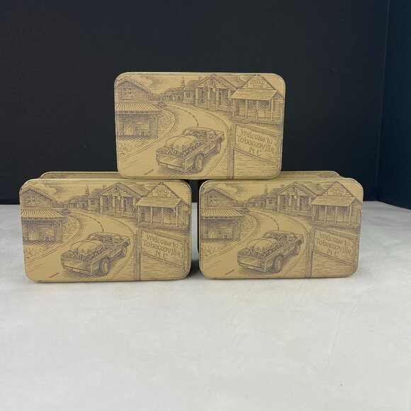 Vintage Doral Cigarettes Metal Tin Box Lot of 3 - Picture 1 of 10